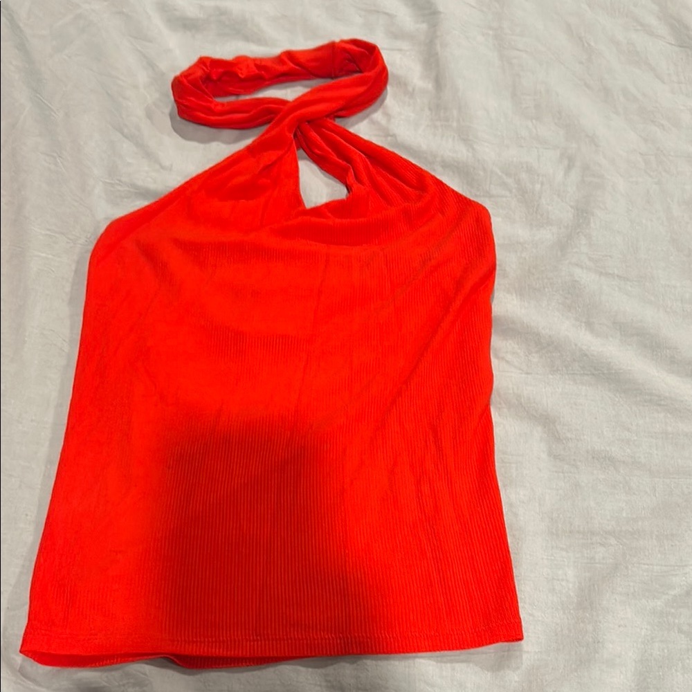 Vibrant Red Halter Top
